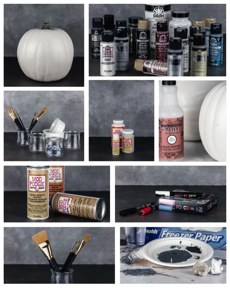 DIY Painted Pumpkin Supplies