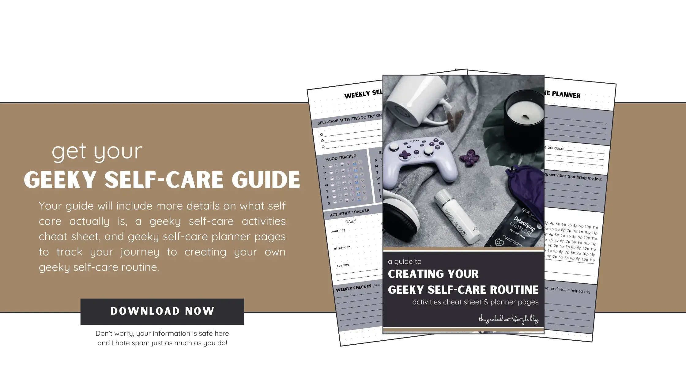 Download Geeky Self-Care Guide Banner