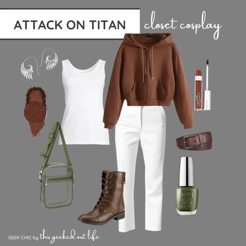 Attack on Titan inspired fashion for a closet geek chi closet cosplay look