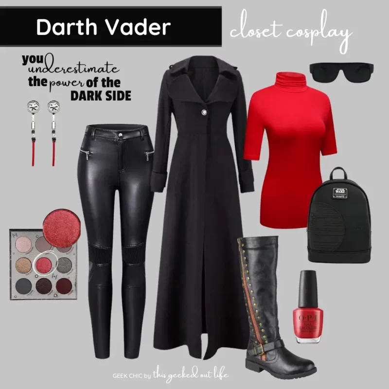 Darth Vader inspired outfit for closet geeks and closet cosplay