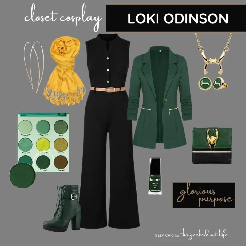 Loki Odinson Closet Geek Chic outfit from Amazon for Closet Cosplay