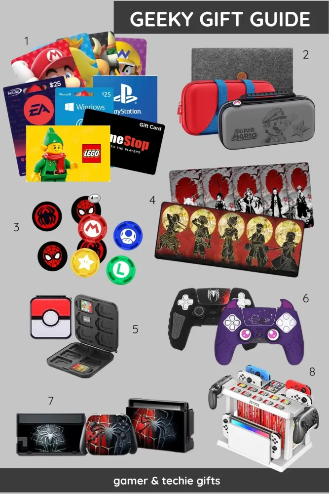 Geeky Gift Guide, Gamer & Techie Gifts