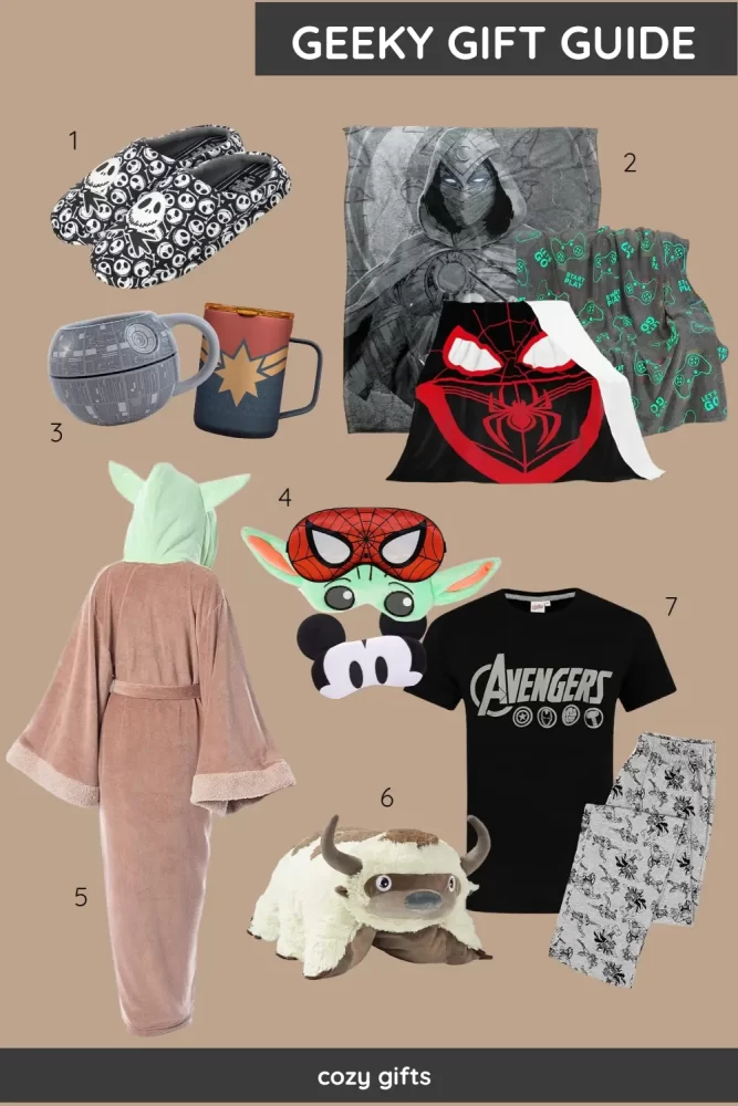 Geeky Holiday Gift Guide, Cozy Geeky Gifts