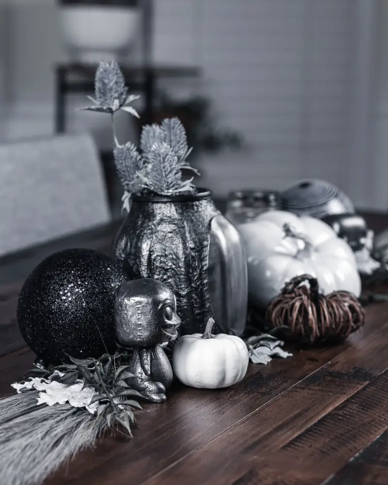 Fall Dining Room Table Decor, The Nightmare Before Christmas, Painted Funko Pops