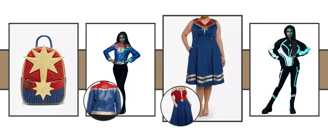 the Marvels fan fashion at Her Universe