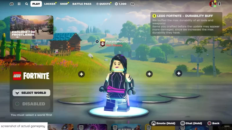 Fortnite Lego Geeky Game Review Screenshot