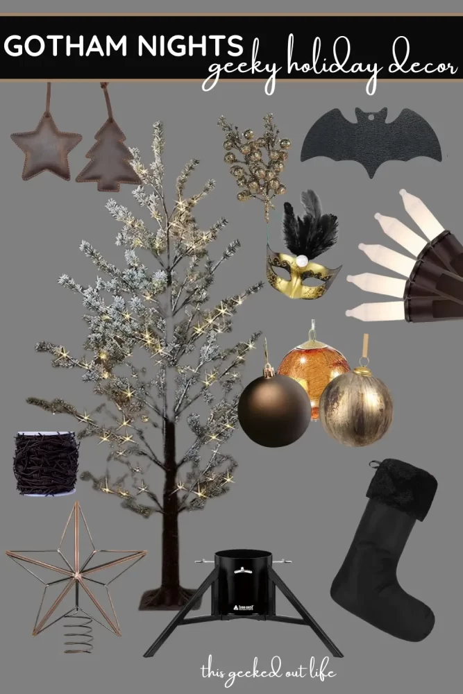 Gotham Nights Inspired Holiday Decor