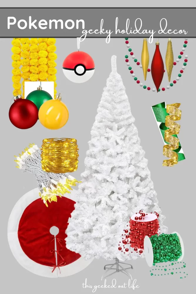 Pokemon Inspired Geeky Holiday Decor